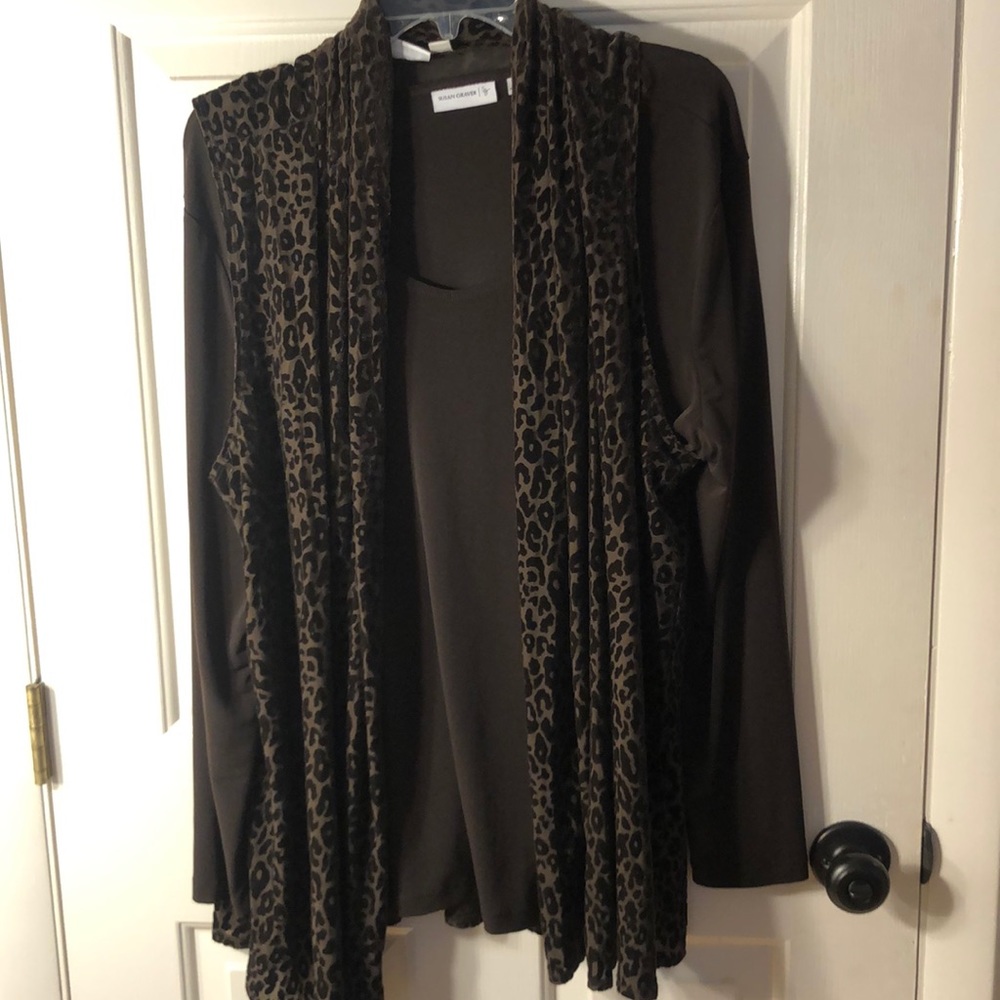 Long sleeve tee and scarf set